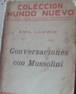 Conversaciones Con Mussolini.emil Ludwig